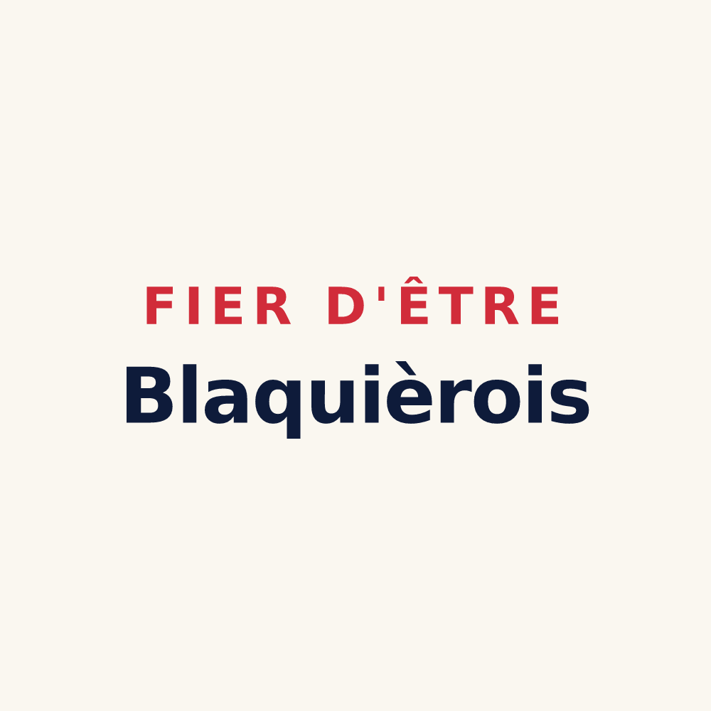 Tasse « Fier d'être Blaquièrois » — design pour Saint-Jean-de-la-Blaquière