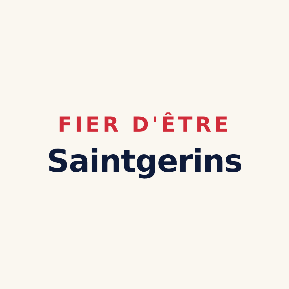 Tasse « Fier d'être Saintgerins » — design pour Saint-Jean-de-la-Porte