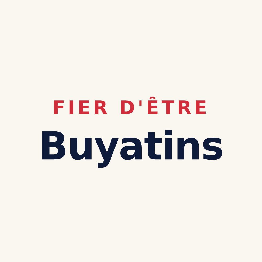 Tasse « Fier d'être Buyatins » — design pour Saint-Jean-de-Niost