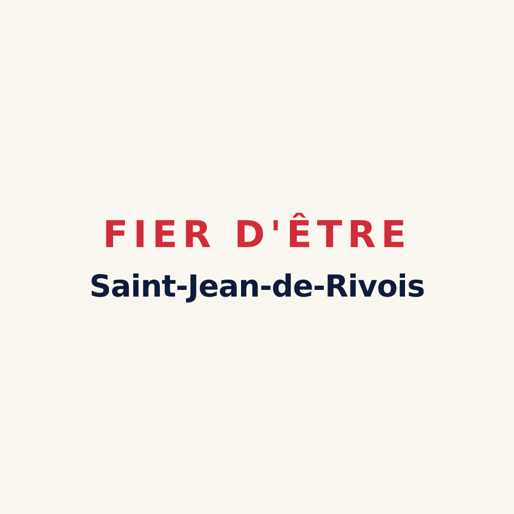 Tasse « Fier d'être Saint-Jean-de-Rivois » — design pour Saint-Jean-de-Rives