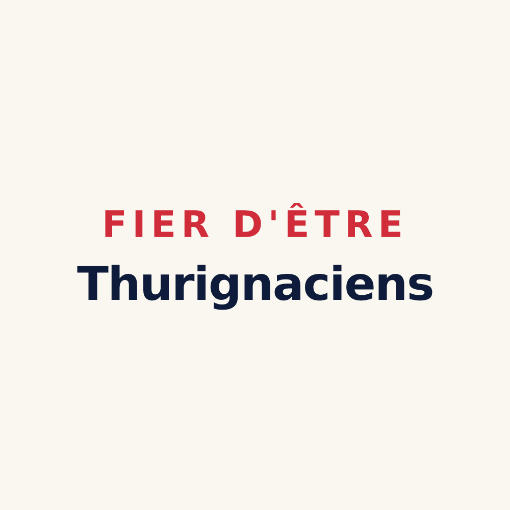 Tasse « Fier d'être Thurignaciens » — design pour Saint-Jean-de-Thurigneux