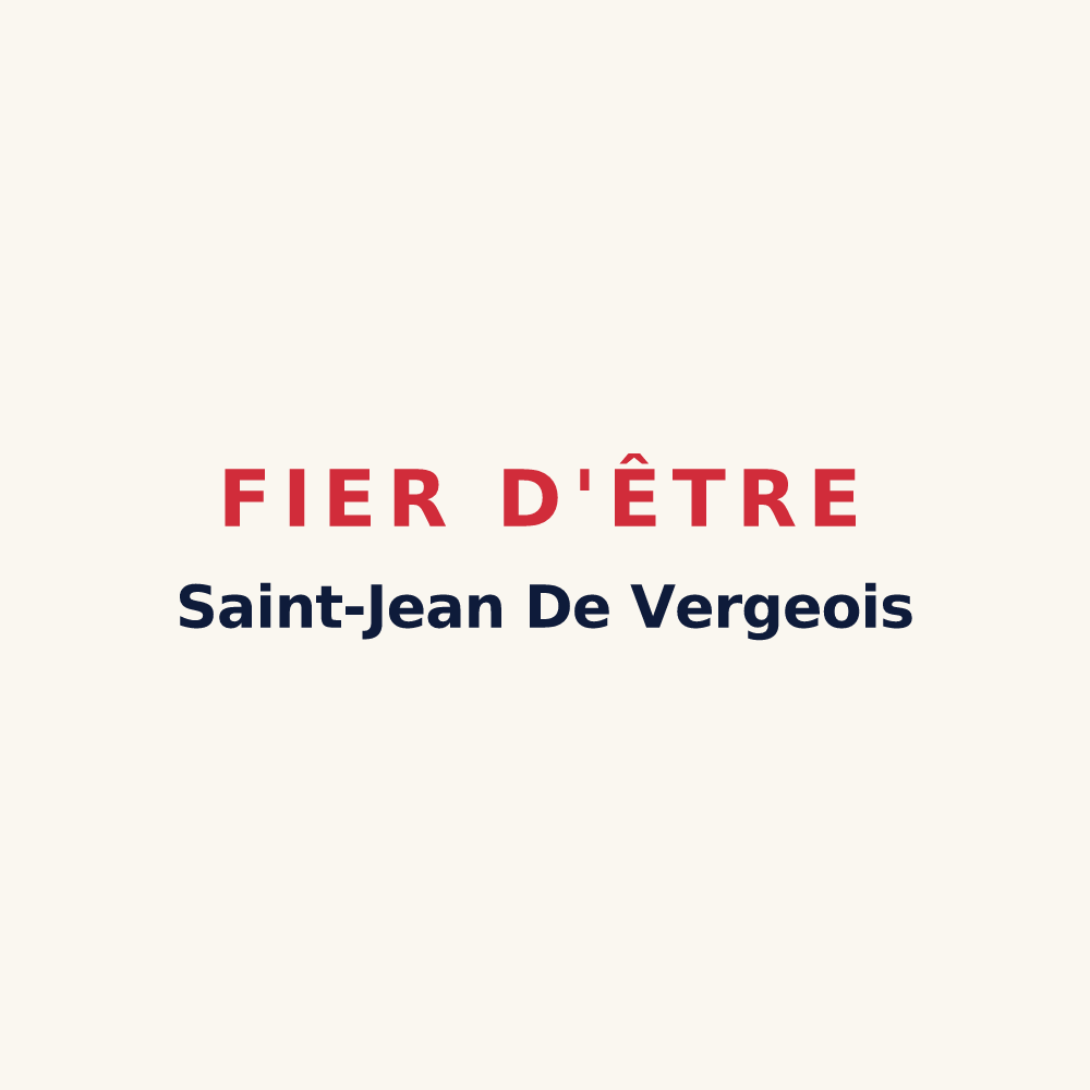 Tasse « Fier d'être Saint-Jean De Vergeois » — design pour Saint-Jean-de-Verges