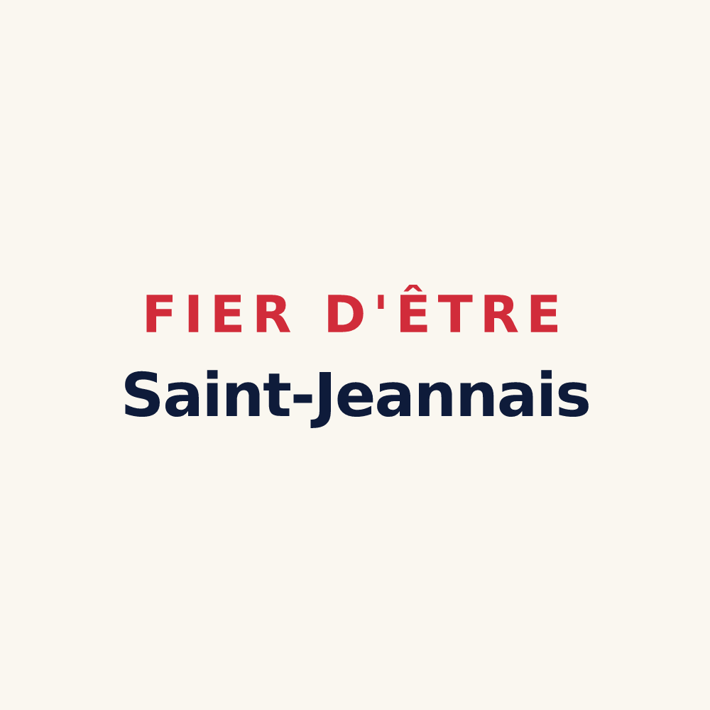 Tasse « Fier d'être Saint-Jeannais » — design pour Saint-Jean-Delnous