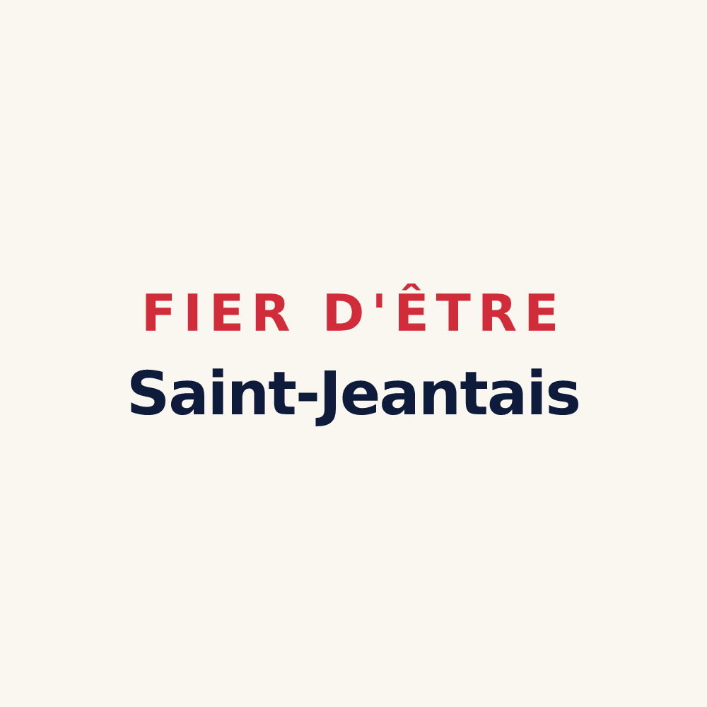 Tasse « Fier d'être Saint-Jeantais » — design pour Saint-Jean-du-Bruel