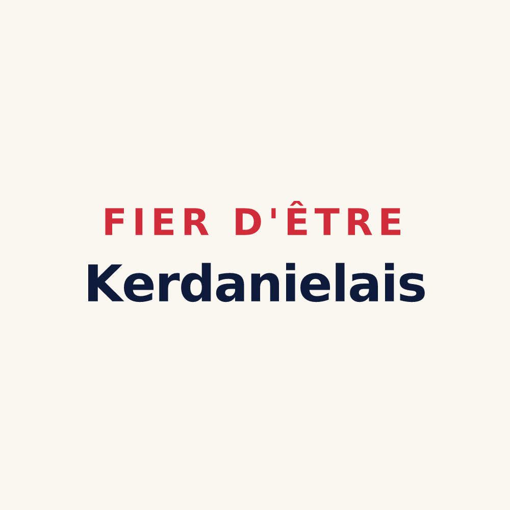 Tasse « Fier d'être Kerdanielais » — design pour Saint-Jean-Kerdaniel