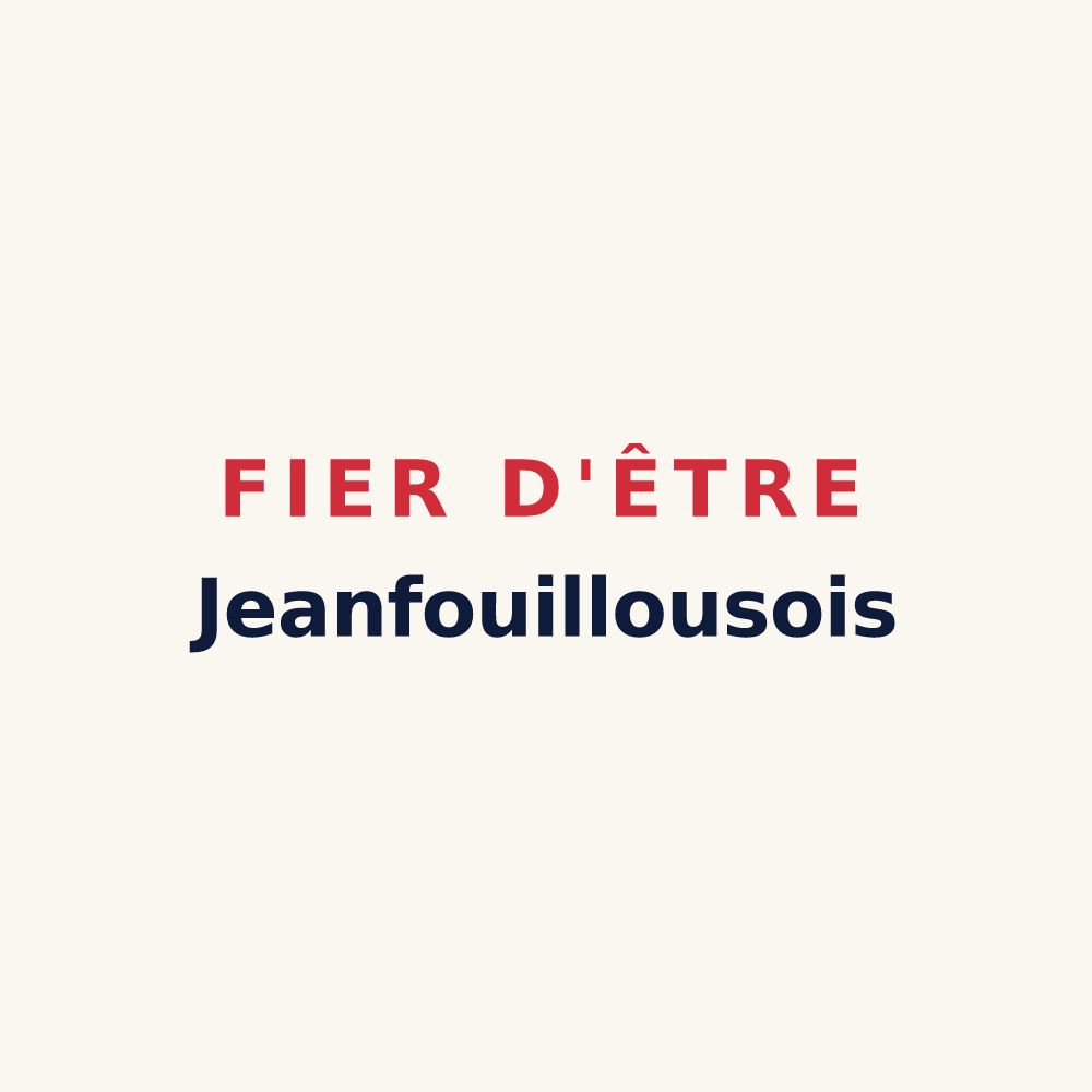 Tasse « Fier d'être Jeanfouillousois » — design pour Saint-Jean-la-Fouillouse