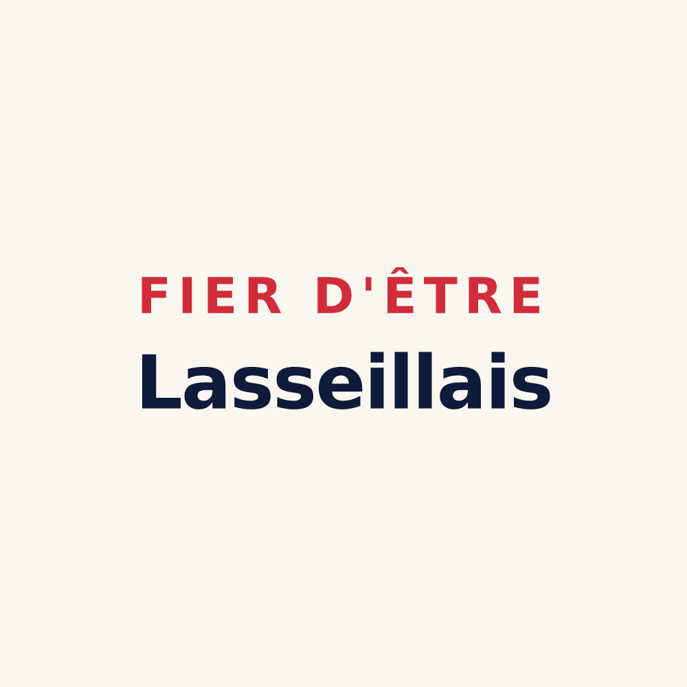 Tasse « Fier d'être Lasseillais » — design pour Saint-Jean-Lasseille