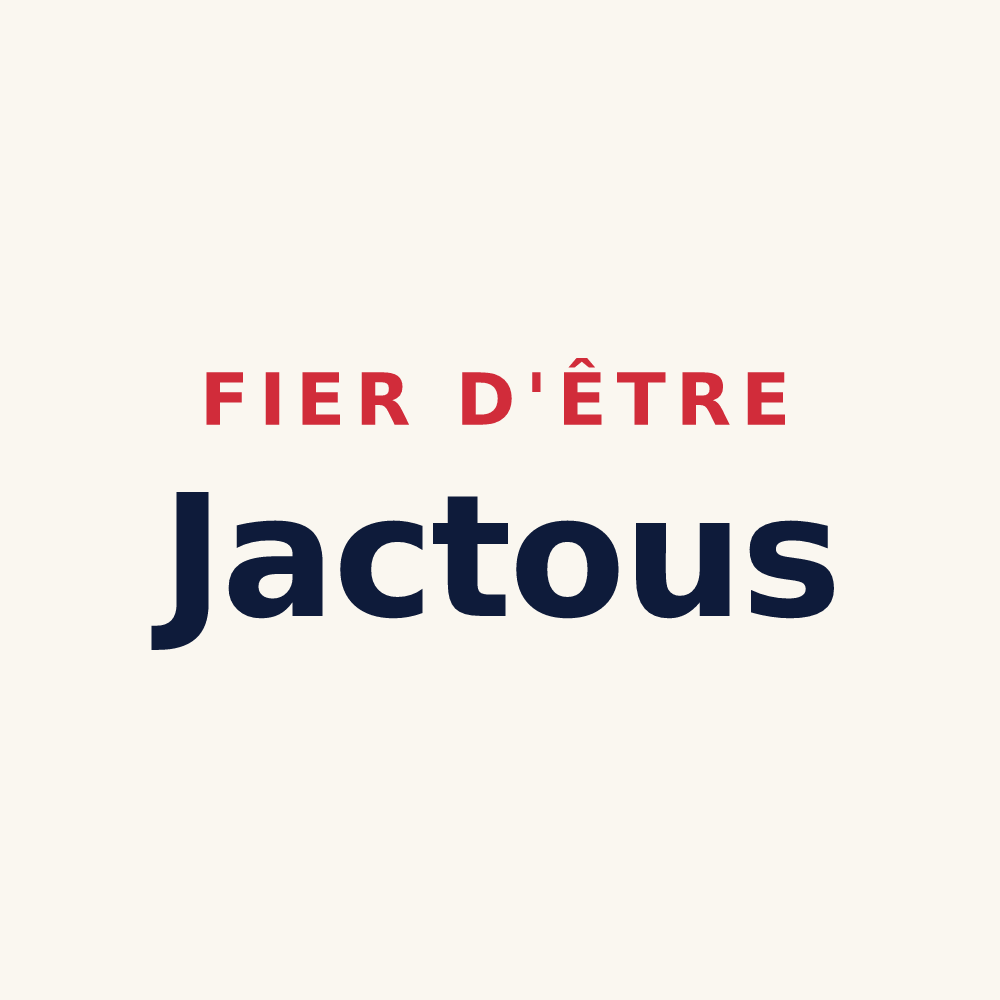 Tasse « Fier d'être Jactous » — design pour Saint-Jean-le-Vieux