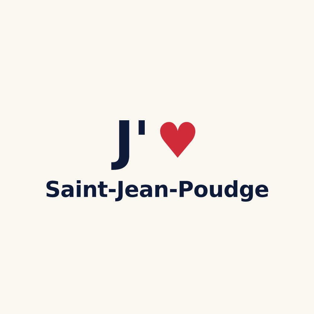Tasse personnalisée Saint-Jean-Poudge — design J'aime Saint-Jean-Poudge