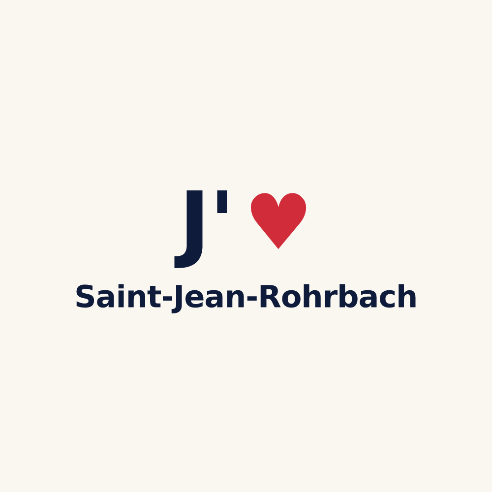 Tasse personnalisée Saint-Jean-Rohrbach — design J'aime Saint-Jean-Rohrbach
