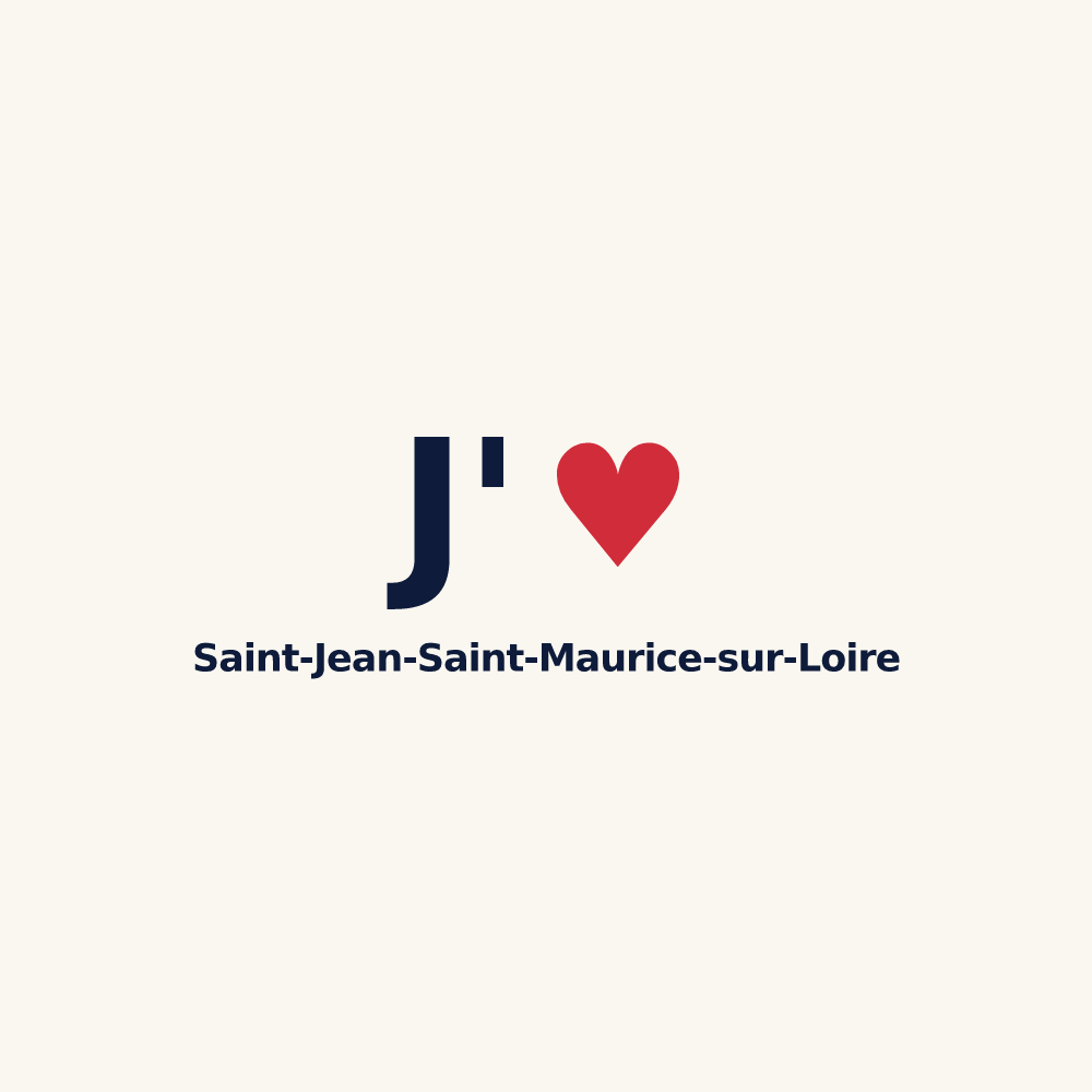 Tasse personnalisée Saint-Jean-Saint-Maurice-sur-Loire — design J'aime Saint-Jean-Saint-Maurice-sur-Loire