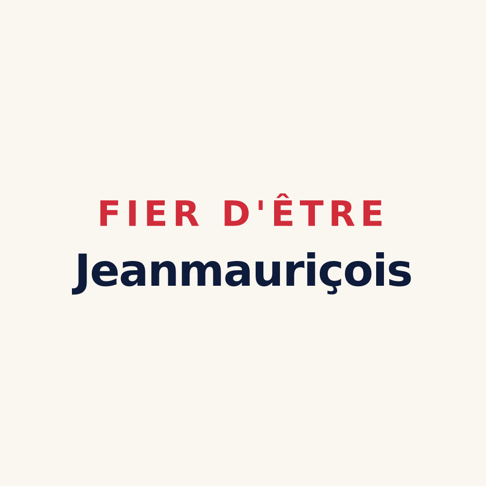 Tasse « Fier d'être Jeanmauriçois » — design pour Saint-Jean-Saint-Maurice-sur-Loire