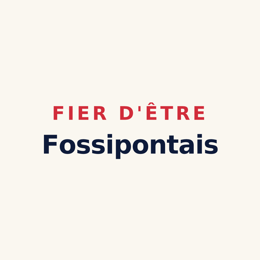 Tasse « Fier d'être Fossipontais » — design pour Saint-Jean-Saint-Nicolas