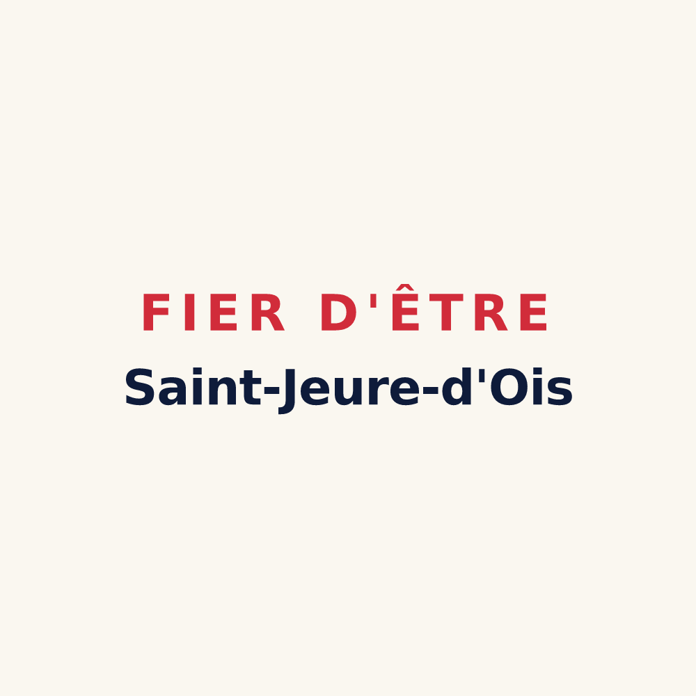 Tasse « Fier d'être Saint-Jeure-d'Ois » — design pour Saint-Jeure-d'Ay
