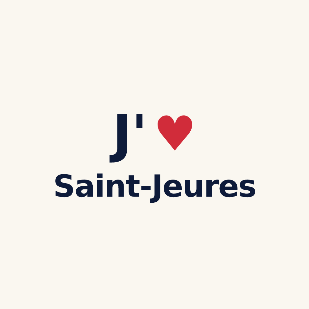 Tasse personnalisée Saint-Jeures — design J'aime Saint-Jeures