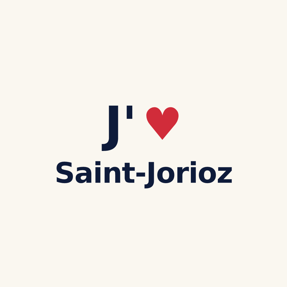 Tasse personnalisée Saint-Jorioz — design J'aime Saint-Jorioz