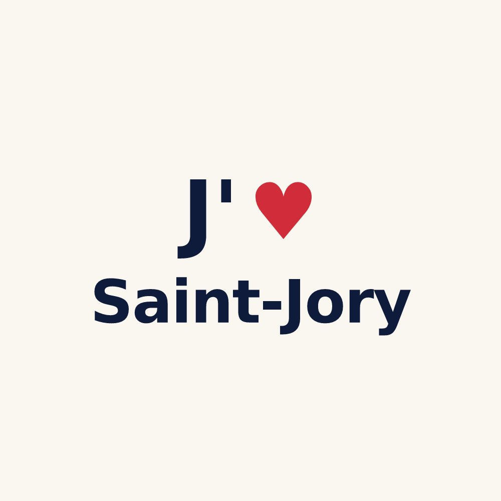 Tasse personnalisée Saint-Jory — design J'aime Saint-Jory
