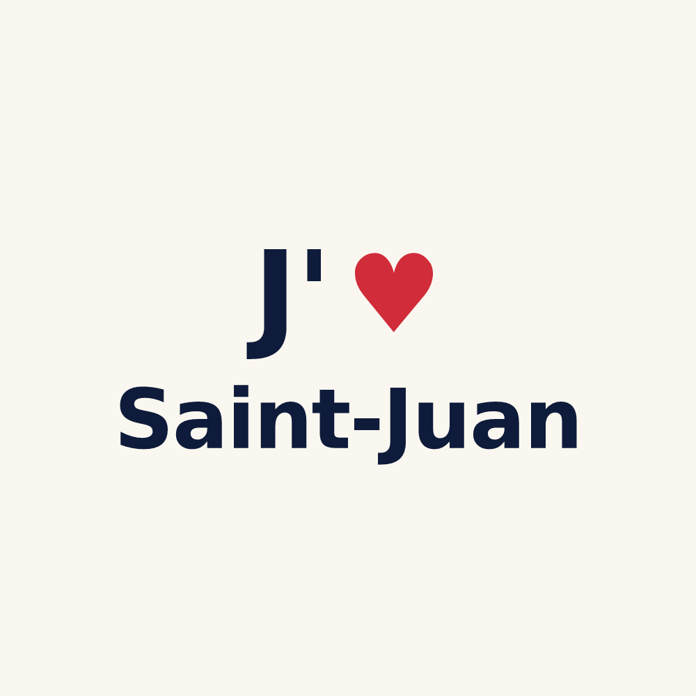 Tasse personnalisée Saint-Juan — design J'aime Saint-Juan