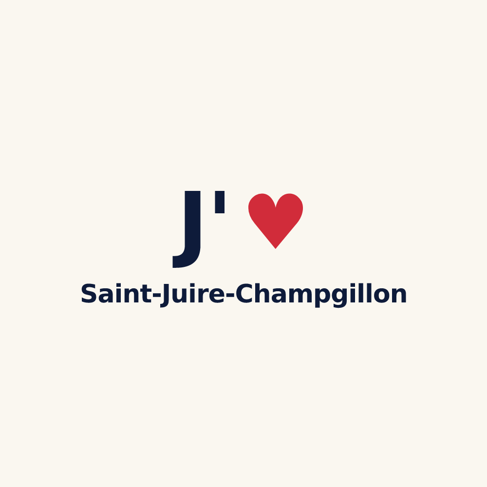 Tasse personnalisée Saint-Juire-Champgillon — design J'aime Saint-Juire-Champgillon