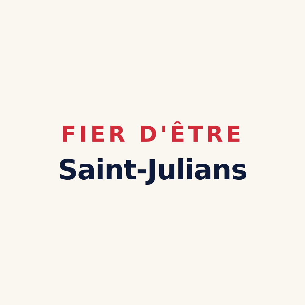 Tasse « Fier d'être Saint-Julians » — design pour Saint-Julia-de-Bec