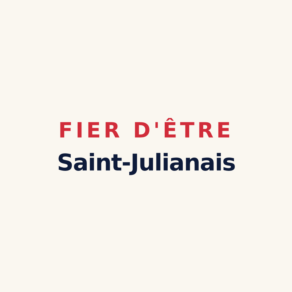 Tasse « Fier d'être Saint-Julianais » — design pour Saint-Julia