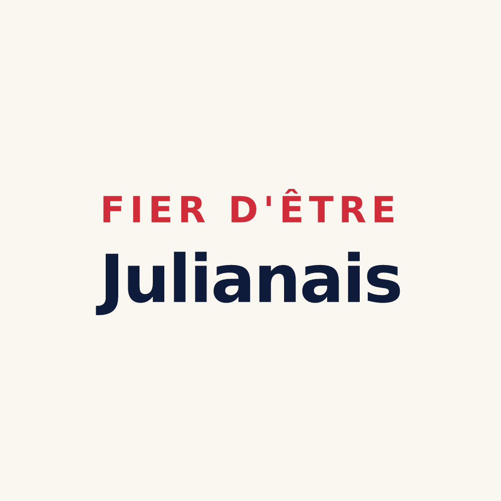 Tasse « Fier d'être Julianais » — design pour Saint-Julien