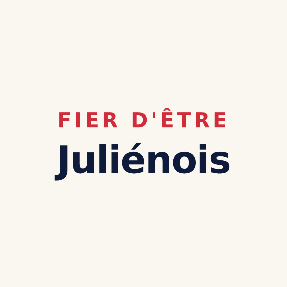 Tasse « Fier d'être Juliénois » — design pour Saint-Julien-d'Oddes