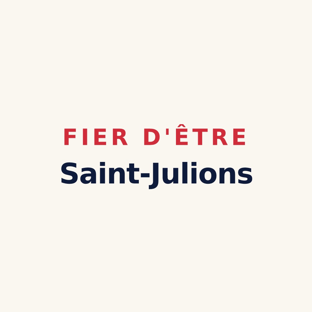 Tasse « Fier d'être Saint-Julions » — design pour Saint-Julien-de-Briola