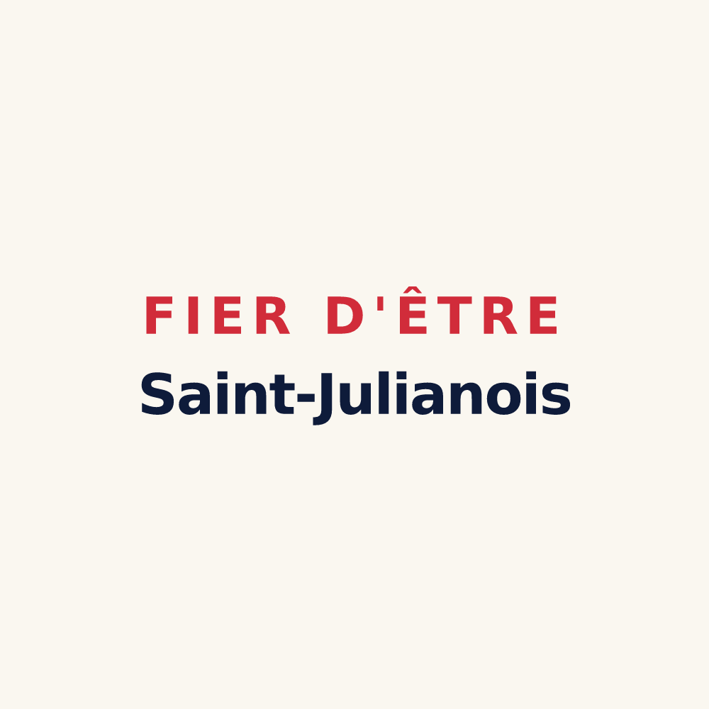 Tasse « Fier d'être Saint-Julianois » — design pour Saint-Julien-de-Gras-Capou