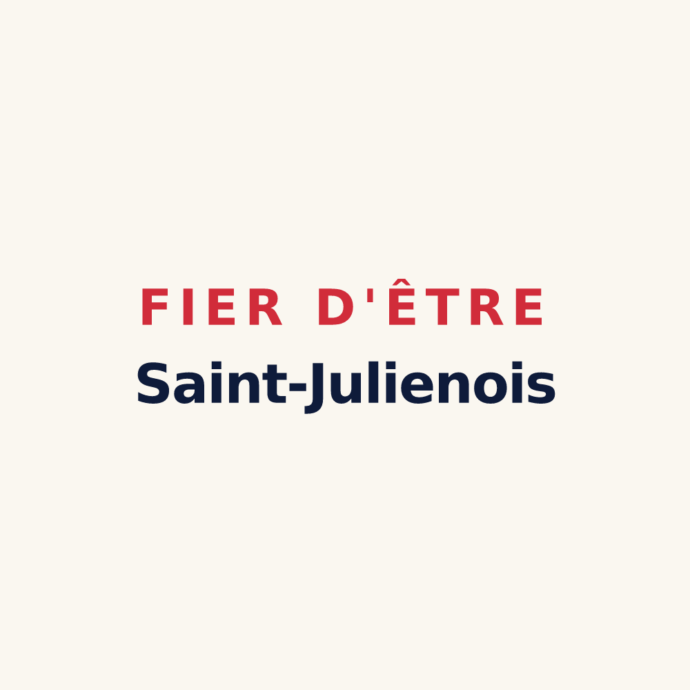 Tasse « Fier d'être Saint-Julienois » — design pour Saint-Julien-sur-Garonne