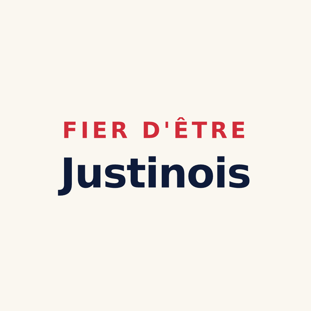 Tasse « Fier d'être Justinois » — design pour Saint-Just