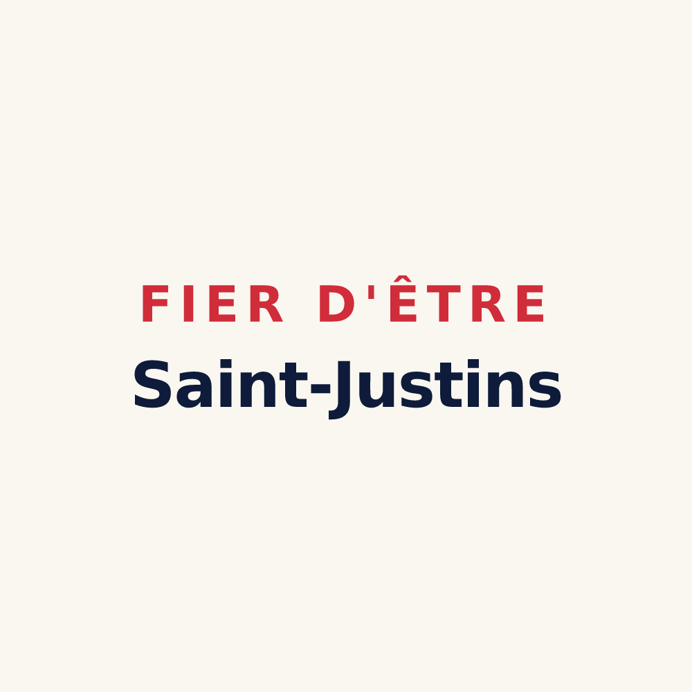 Tasse « Fier d'être Saint-Justins » — design pour Saint-Just