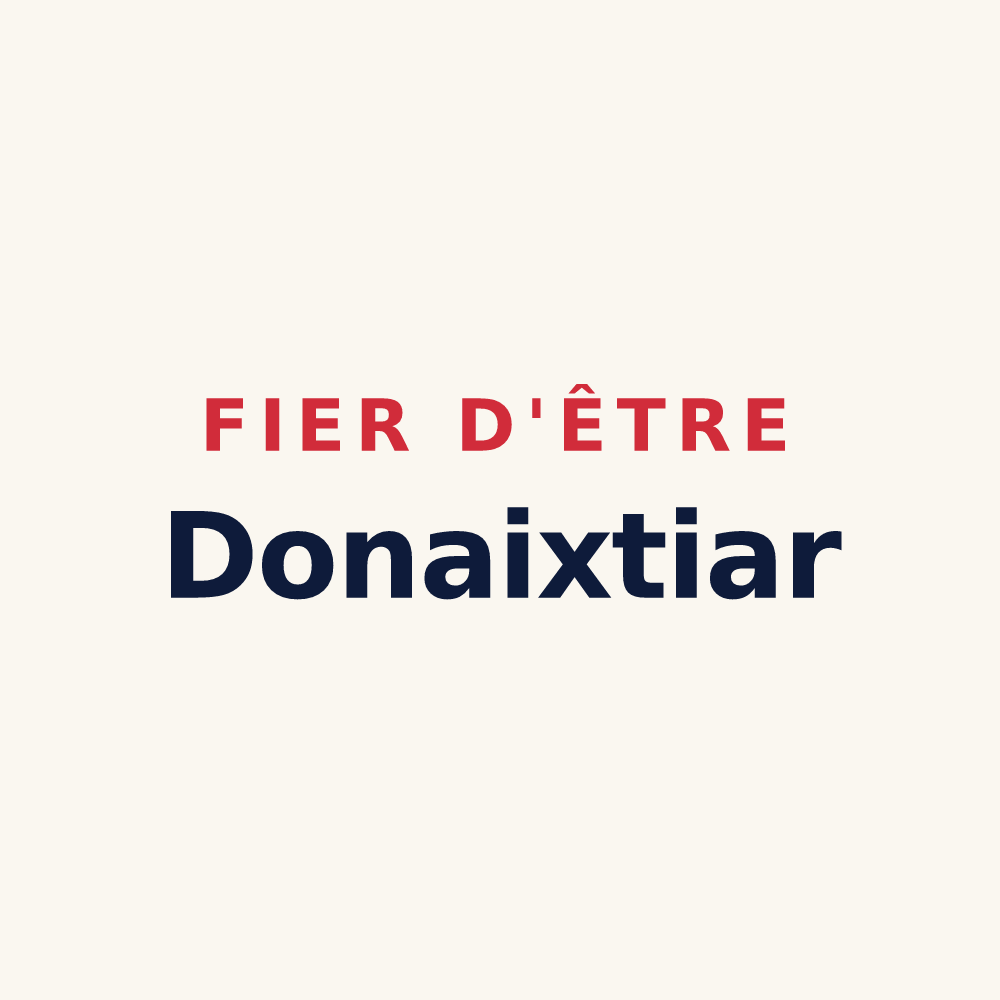 Tasse « Fier d'être Donaixtiar » — design pour Saint-Just-Ibarre