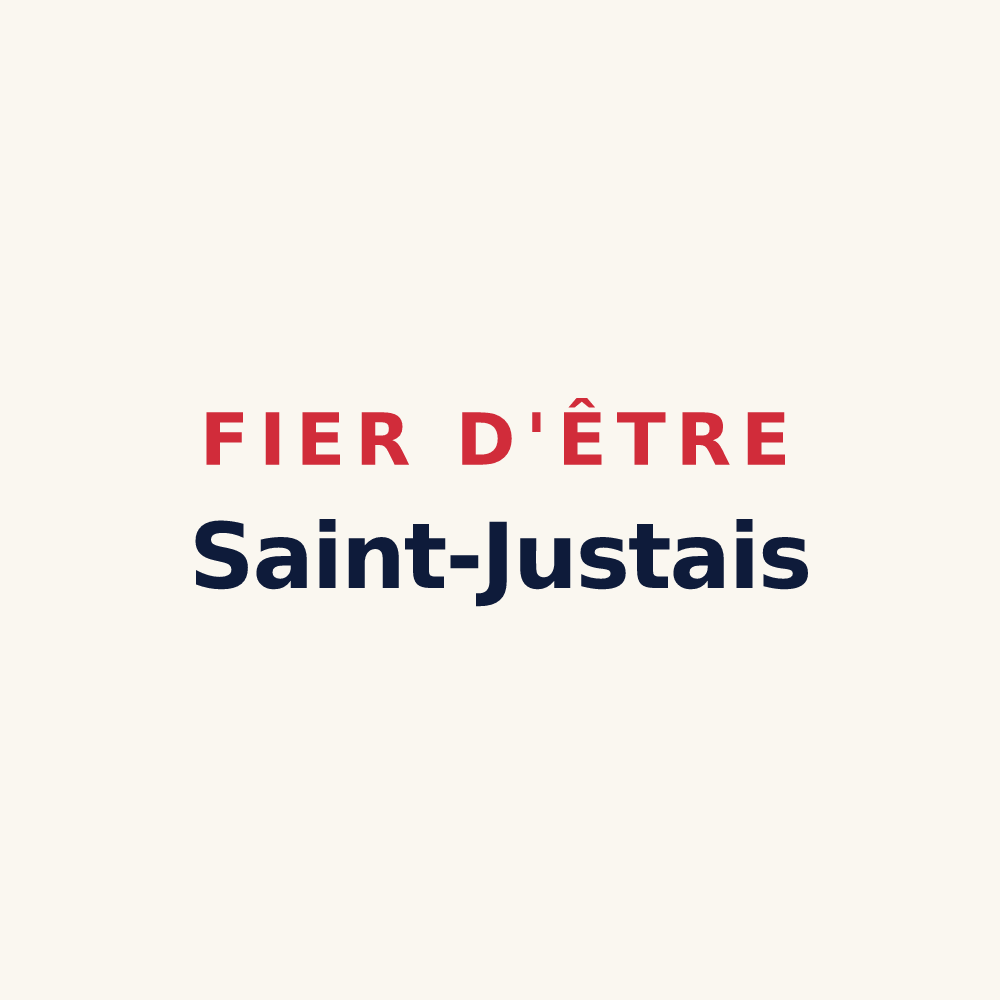 Tasse « Fier d'être Saint-Justais » — design pour Saint-Just-Luzac
