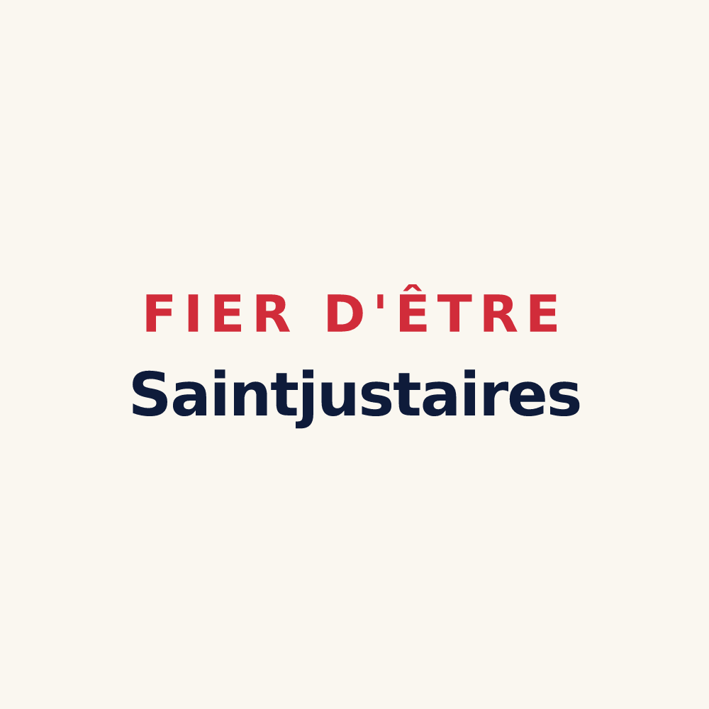 Tasse « Fier d'être Saintjustaires » — design pour Saint-Just-Malmont