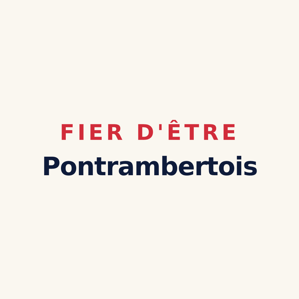 Tasse « Fier d'être Pontrambertois » — design pour Saint-Just-Saint-Rambert