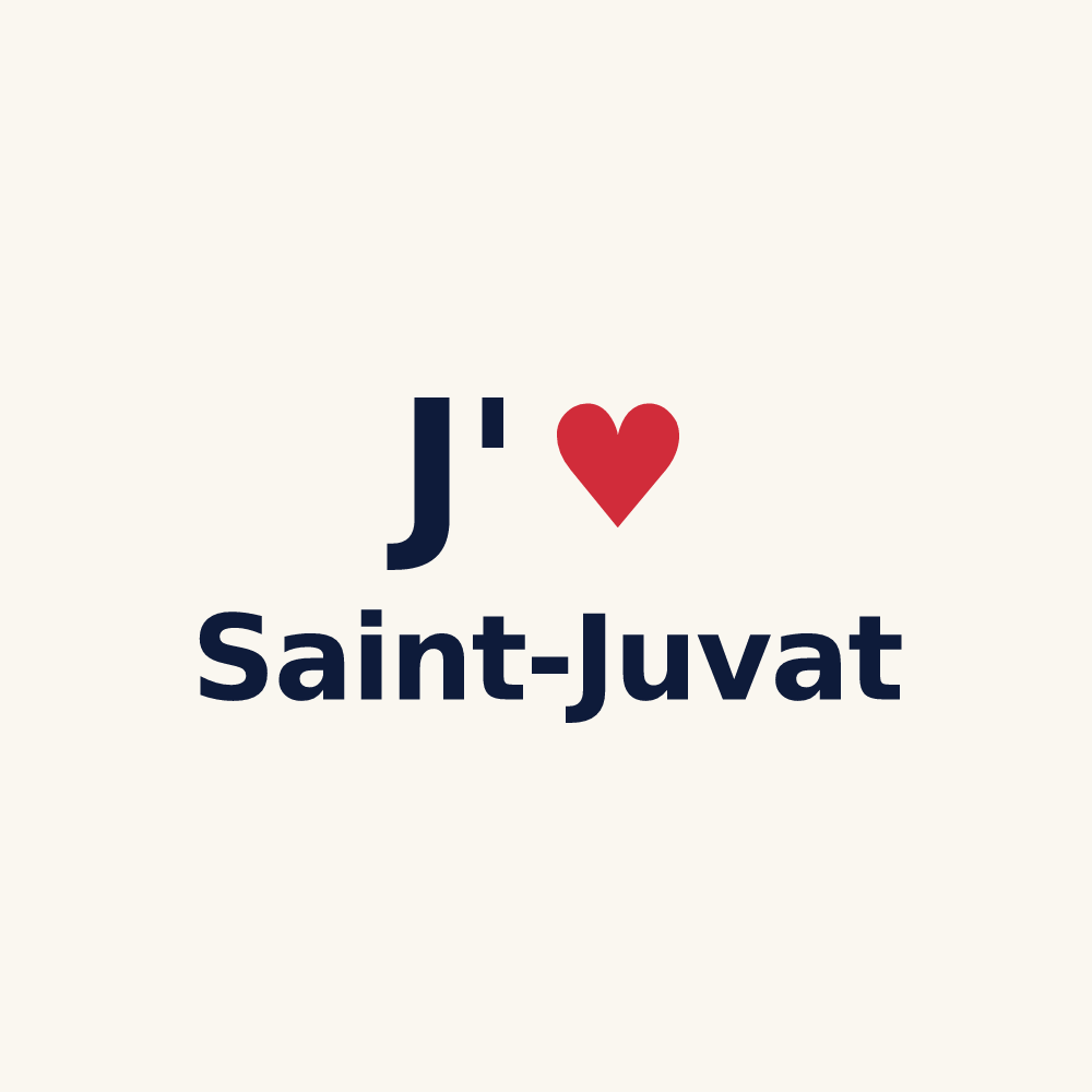 Tasse personnalisée Saint-Juvat — design J'aime Saint-Juvat