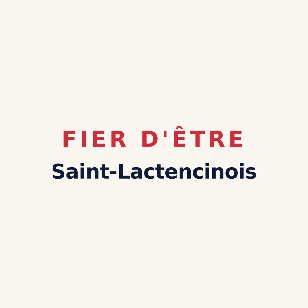 Tasse « Fier d'être Saint-Lactencinois » — design pour Saint-Lactencin