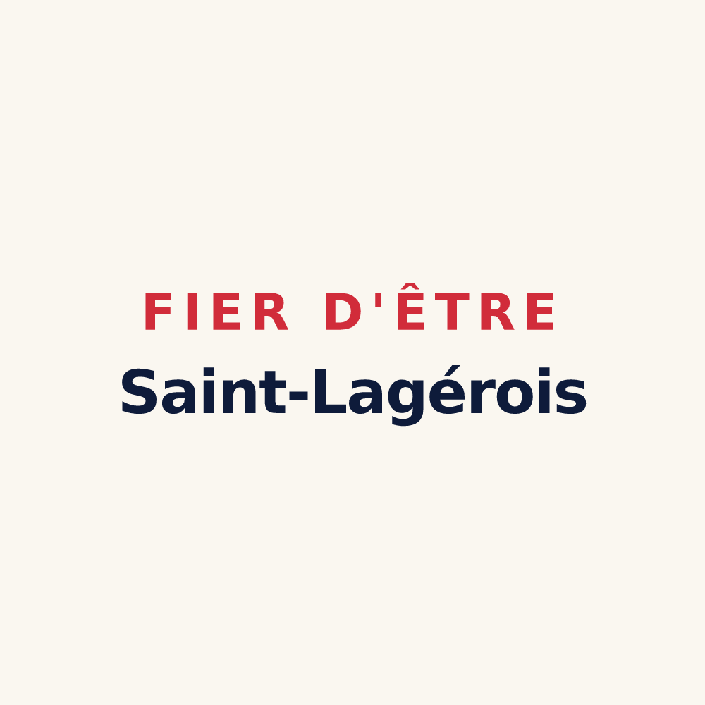 Tasse « Fier d'être Saint-Lagérois » — design pour Saint-Lager-Bressac