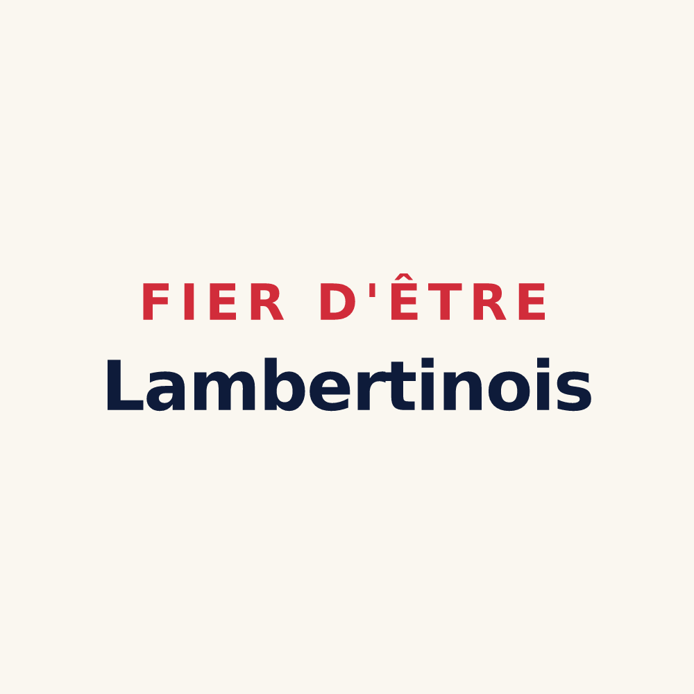 Tasse « Fier d'être Lambertinois » — design pour Saint-Lambert