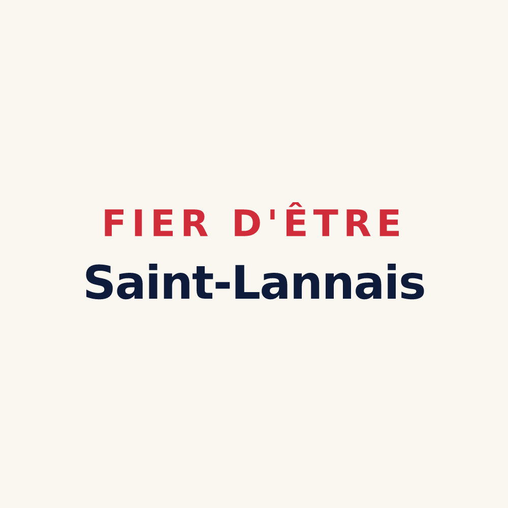 Tasse « Fier d'être Saint-Lannais » — design pour Saint-Lanne