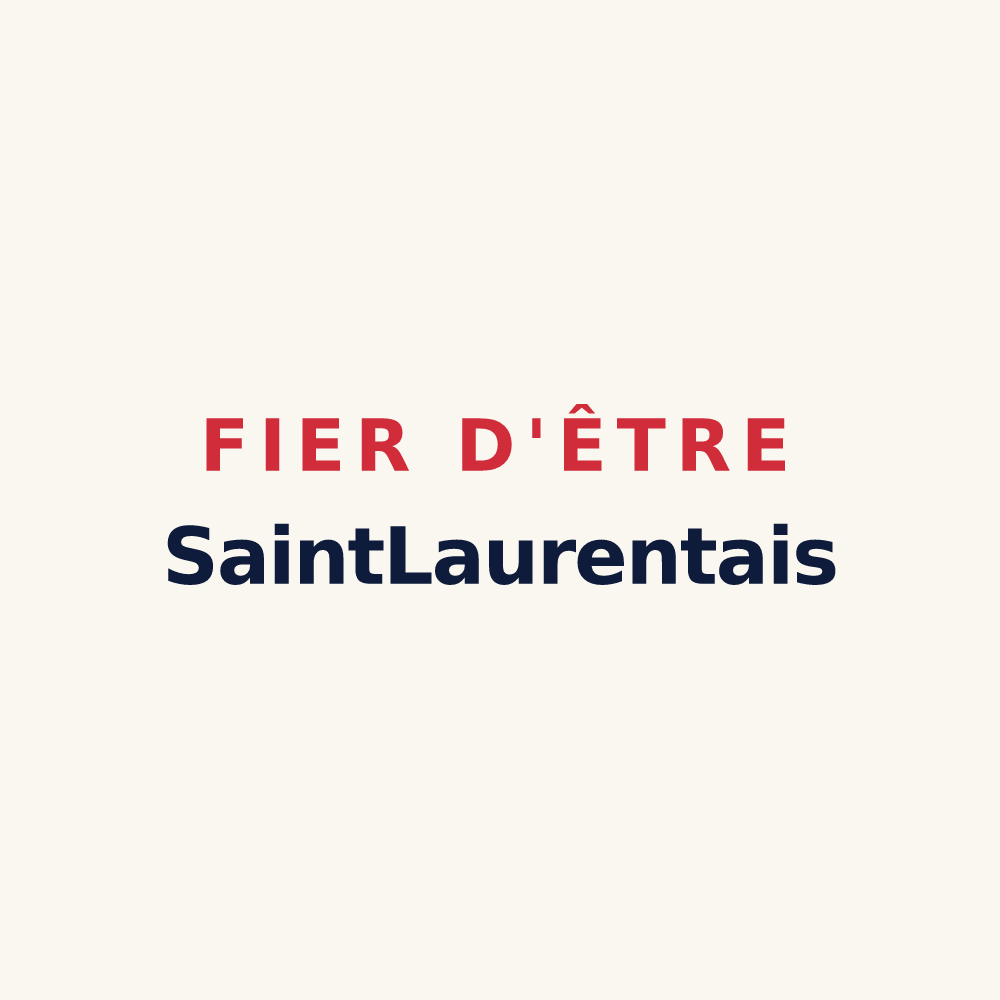 Tasse « Fier d'être SaintLaurentais » — design pour Saint-Laurent