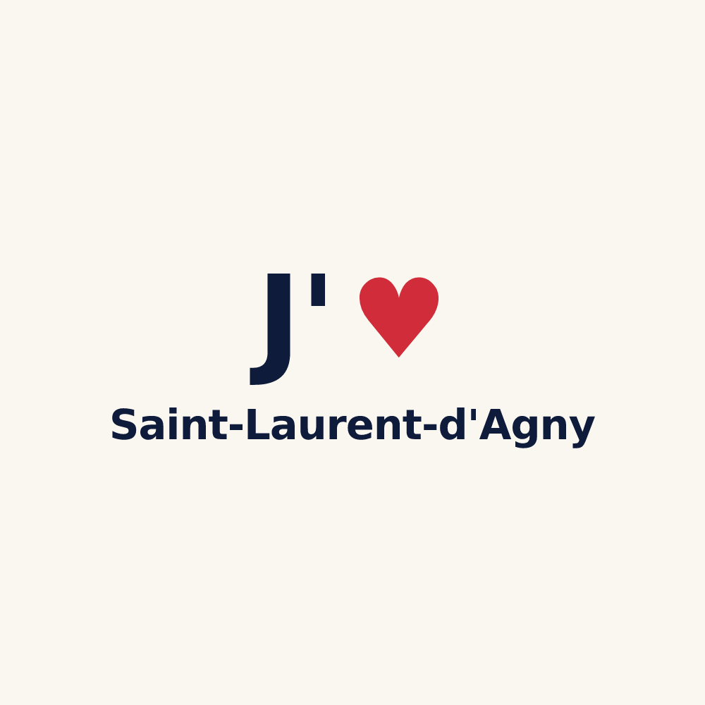 Tasse personnalisée Saint-Laurent-d'Agny — design J'aime Saint-Laurent-d'Agny