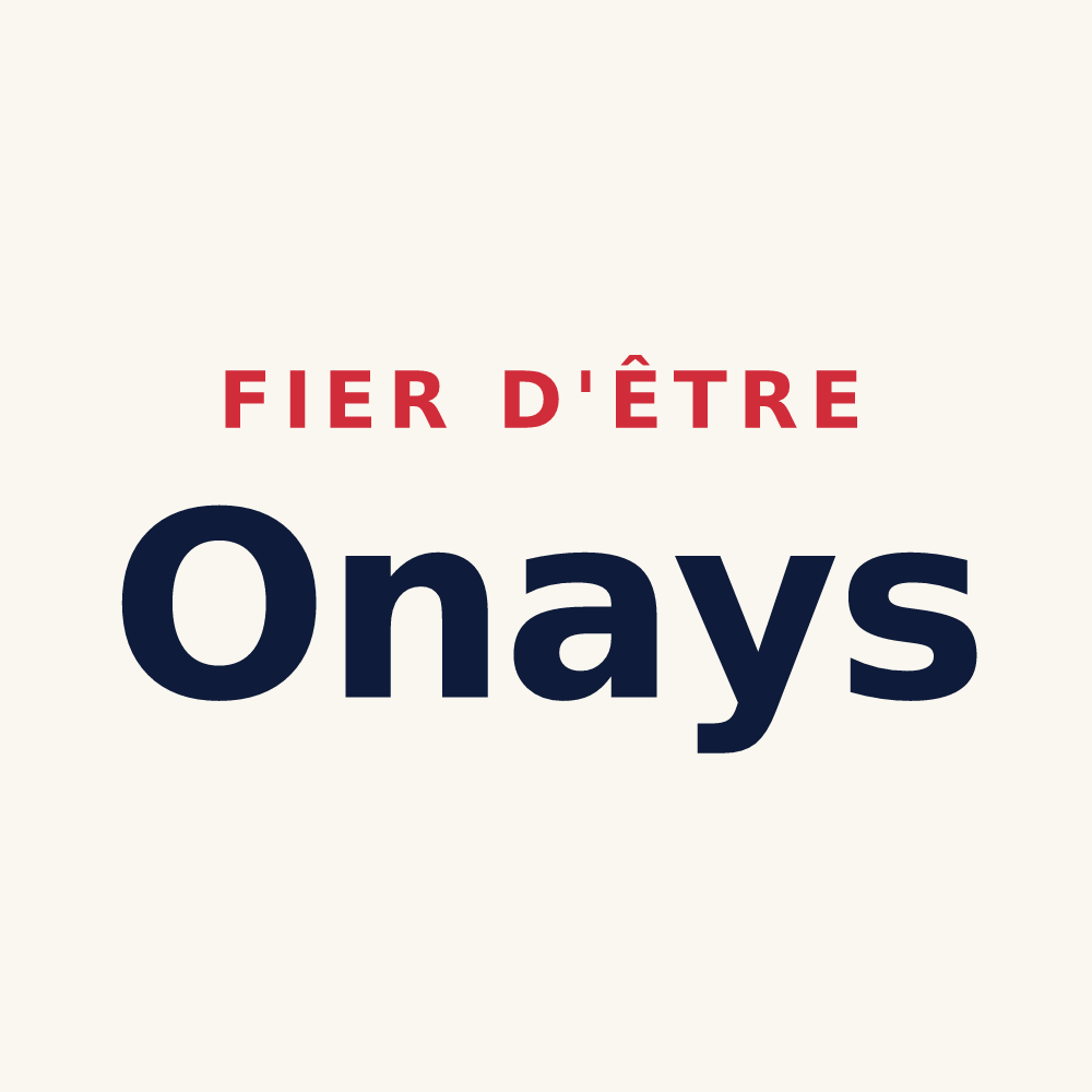 Tasse « Fier d'être Onays » — design pour Saint-Laurent-d'Onay