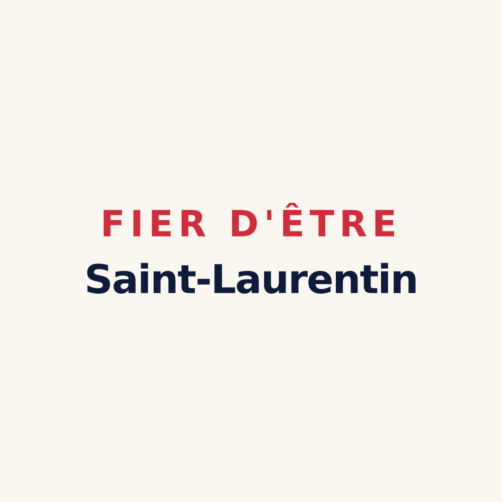 Tasse « Fier d'être Saint-Laurentin » — design pour Saint-Laurent-de-Gosse