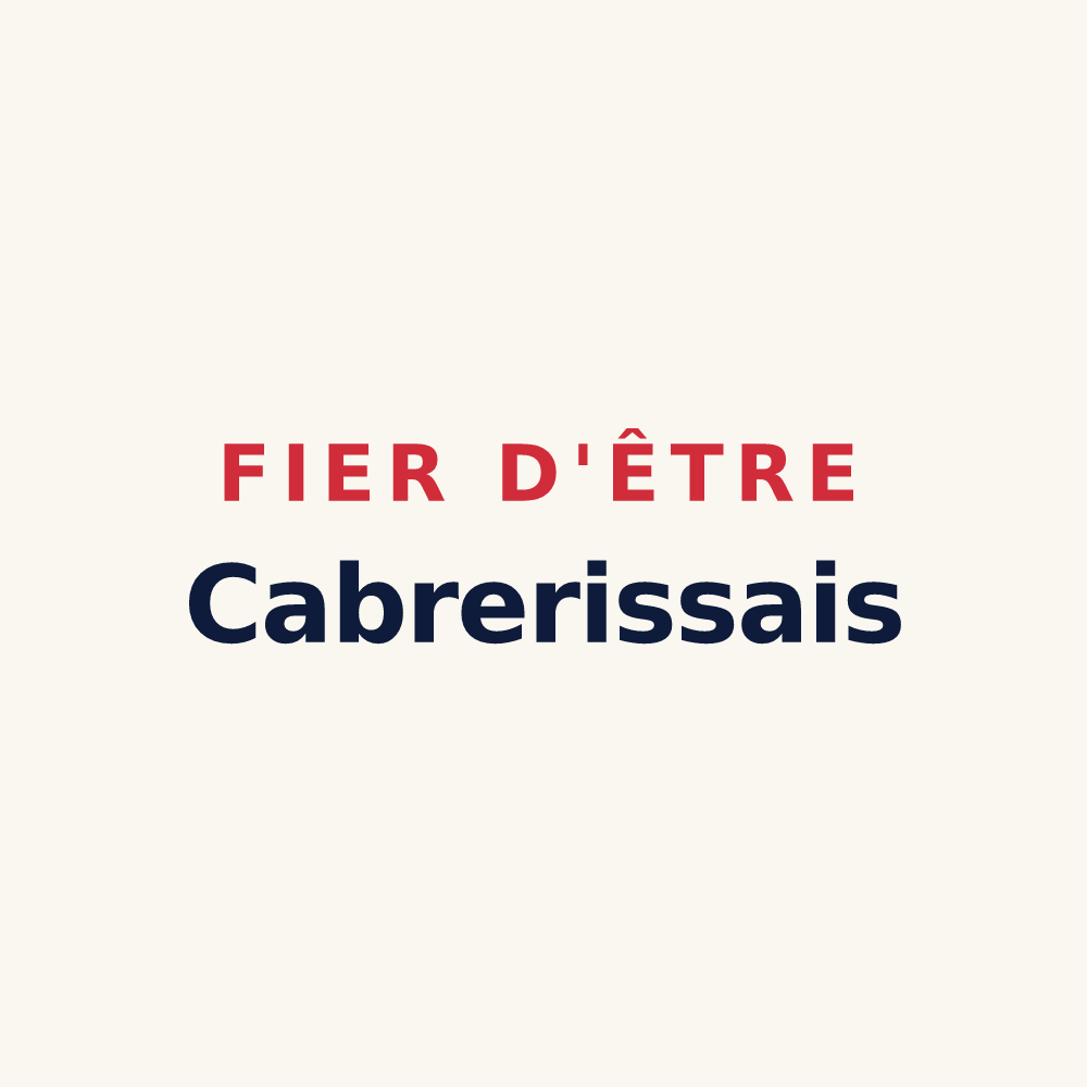 Tasse « Fier d'être Cabrerissais » — design pour Saint-Laurent-de-la-Cabrerisse