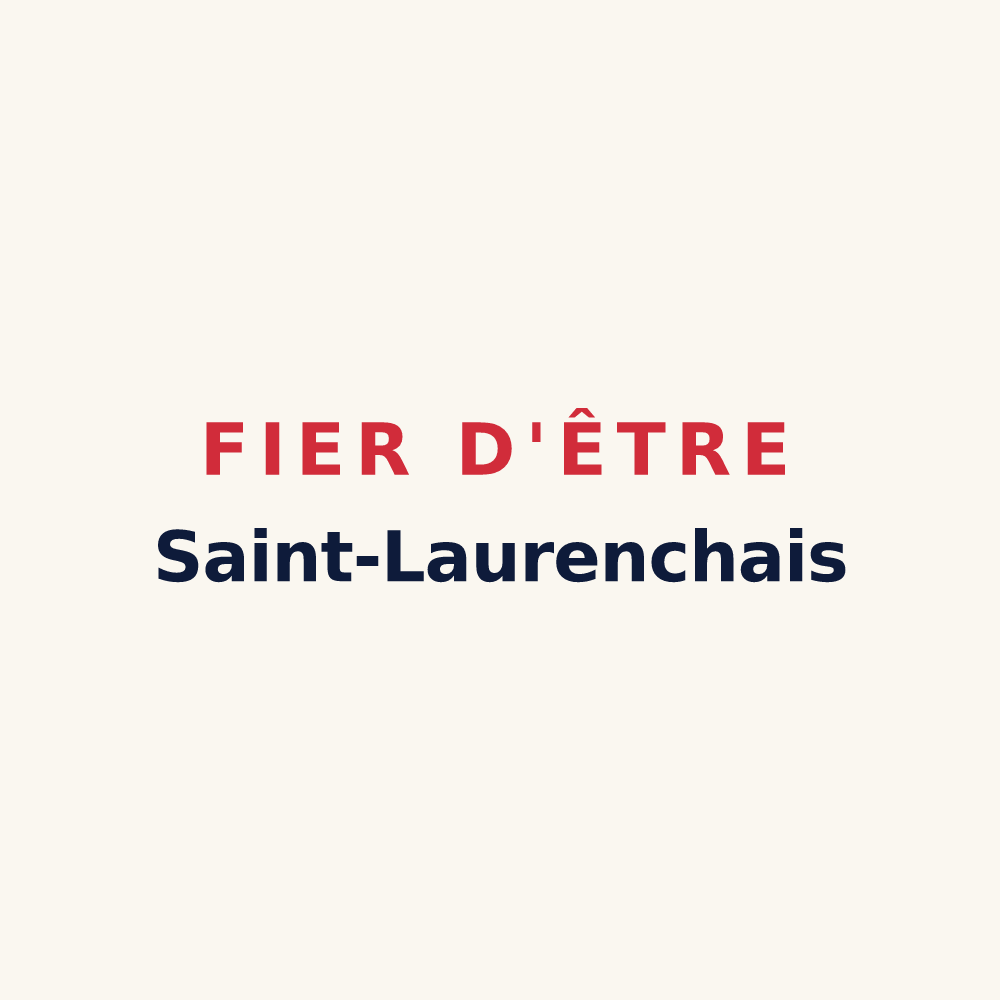 Tasse « Fier d'être Saint-Laurenchais » — design pour Saint-Laurent-de-Neste