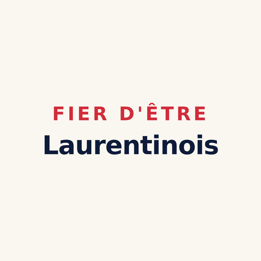 Tasse « Fier d'être Laurentinois » — design pour Saint-Laurent-du-Pont