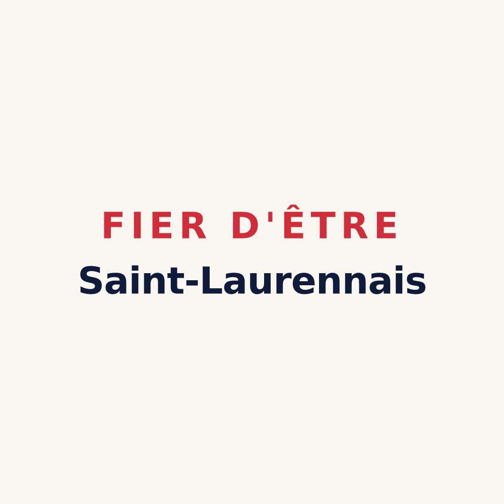 Tasse « Fier d'être Saint-Laurennais » — design pour Saint-Laurent-du-Verdon