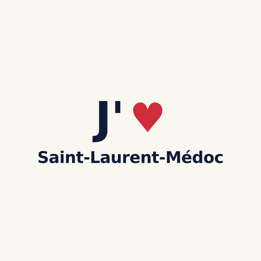 Tasse personnalisée Saint-Laurent-Médoc — design J'aime Saint-Laurent-Médoc
